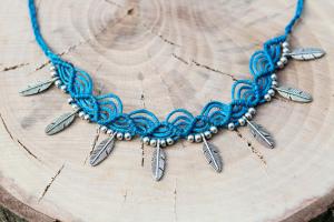 Earthy Feather Necklace 