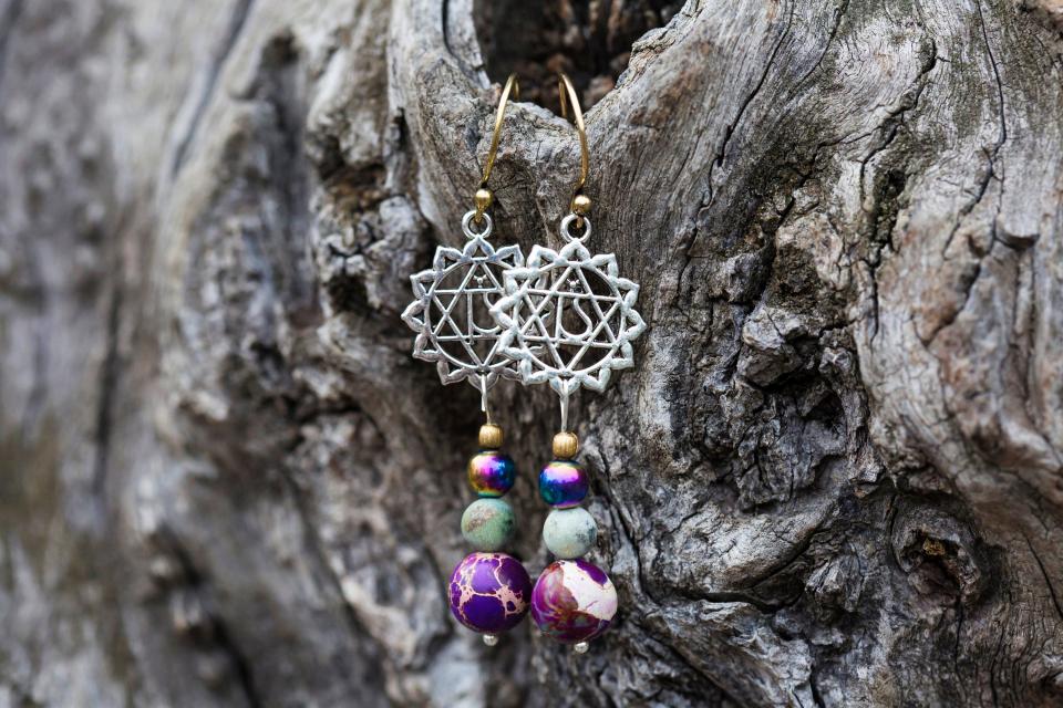 Tuscan Gold Handcrafted Ear Rings