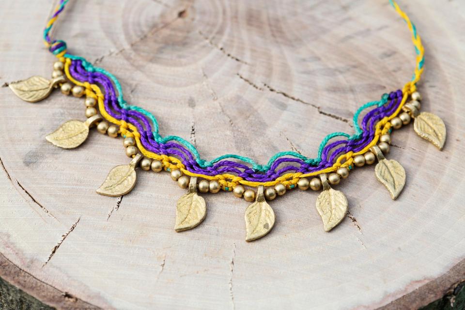 Earthy Feather Necklace