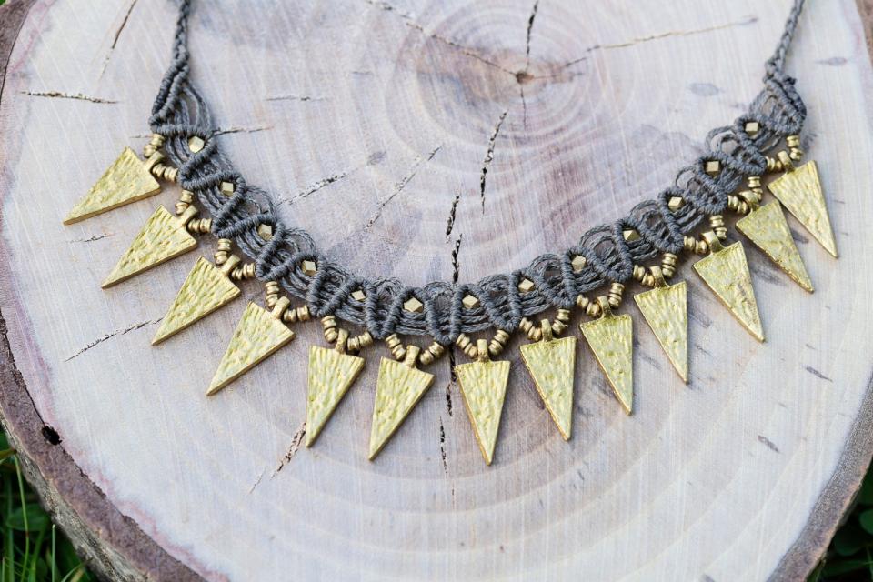 Earthy Feather Necklace
