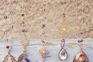 Midnight moon Stone Necklace 