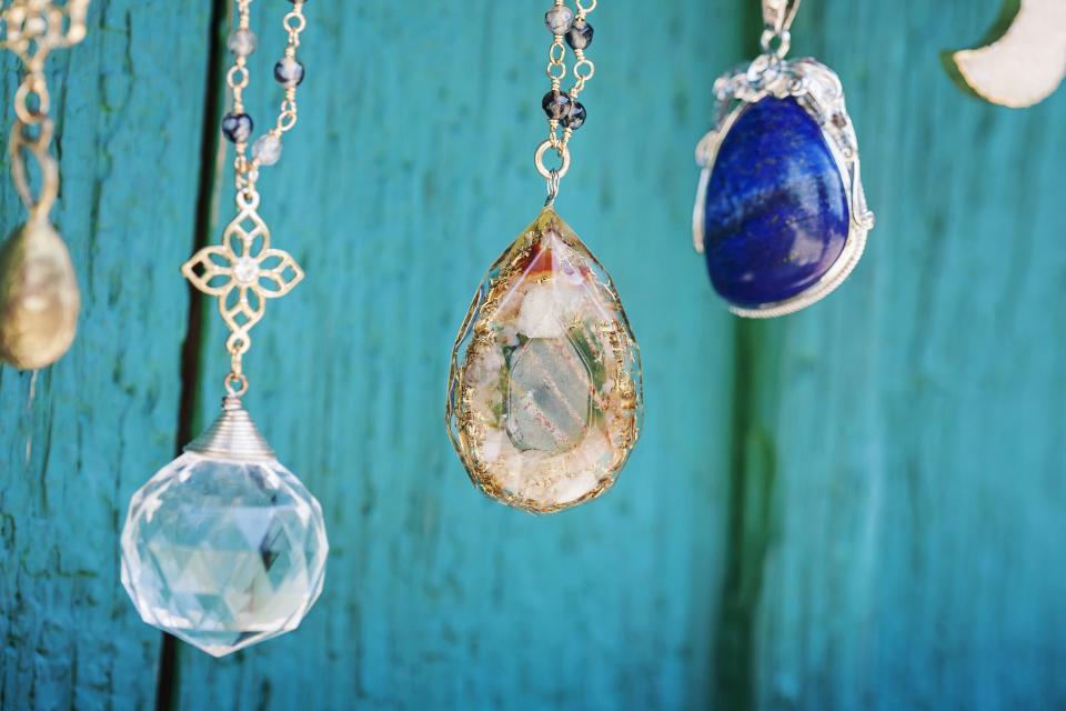 Midnight moon Stone Necklace 