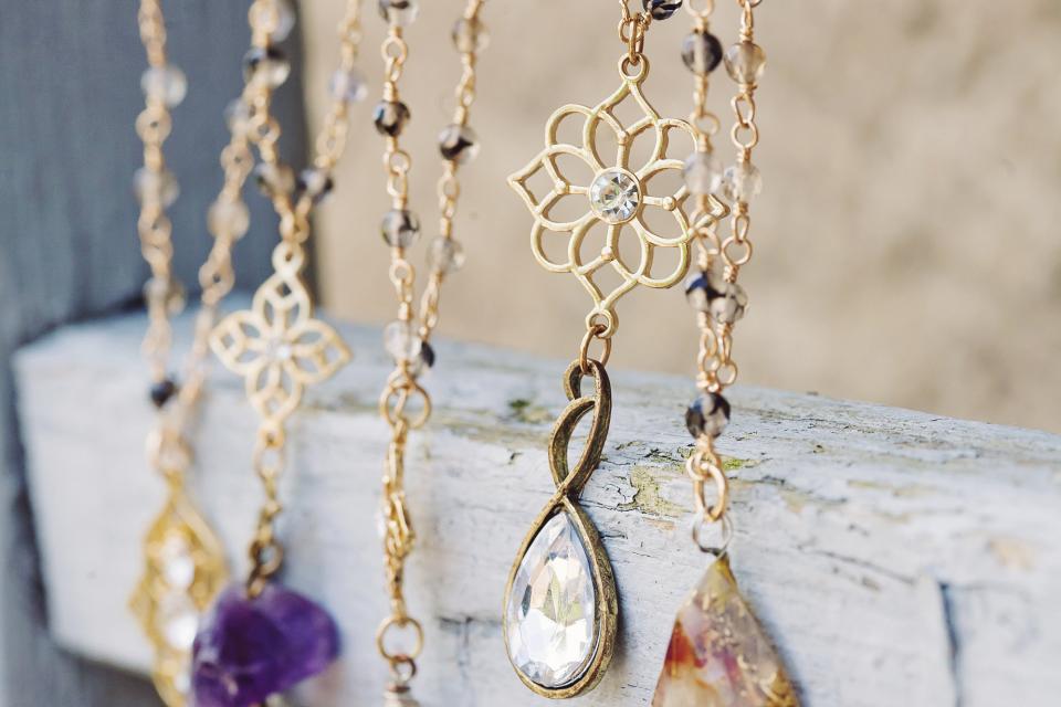 Midnight moon Stone Necklace 
