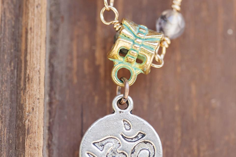 Midnight moon Stone Necklace 